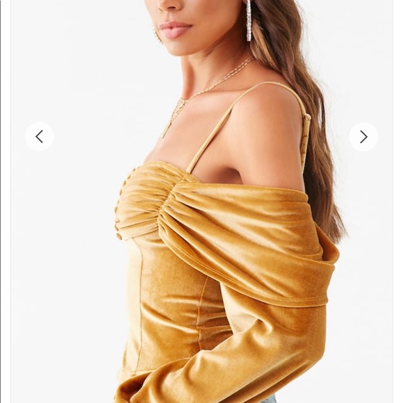 Forever 21 Yellow top - Picture 2 of 3